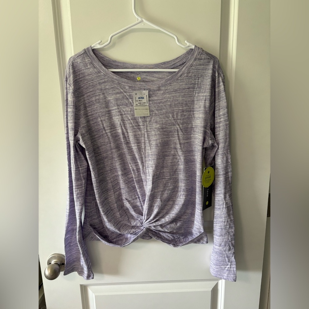 Purple long sleeve cobble lane shirt. Size small